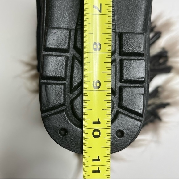 MARTINE ET BONAL Woman's Suede/Fur Sheepskin Lined Boots Size Large (W 8.5) - Picture 14 of 16